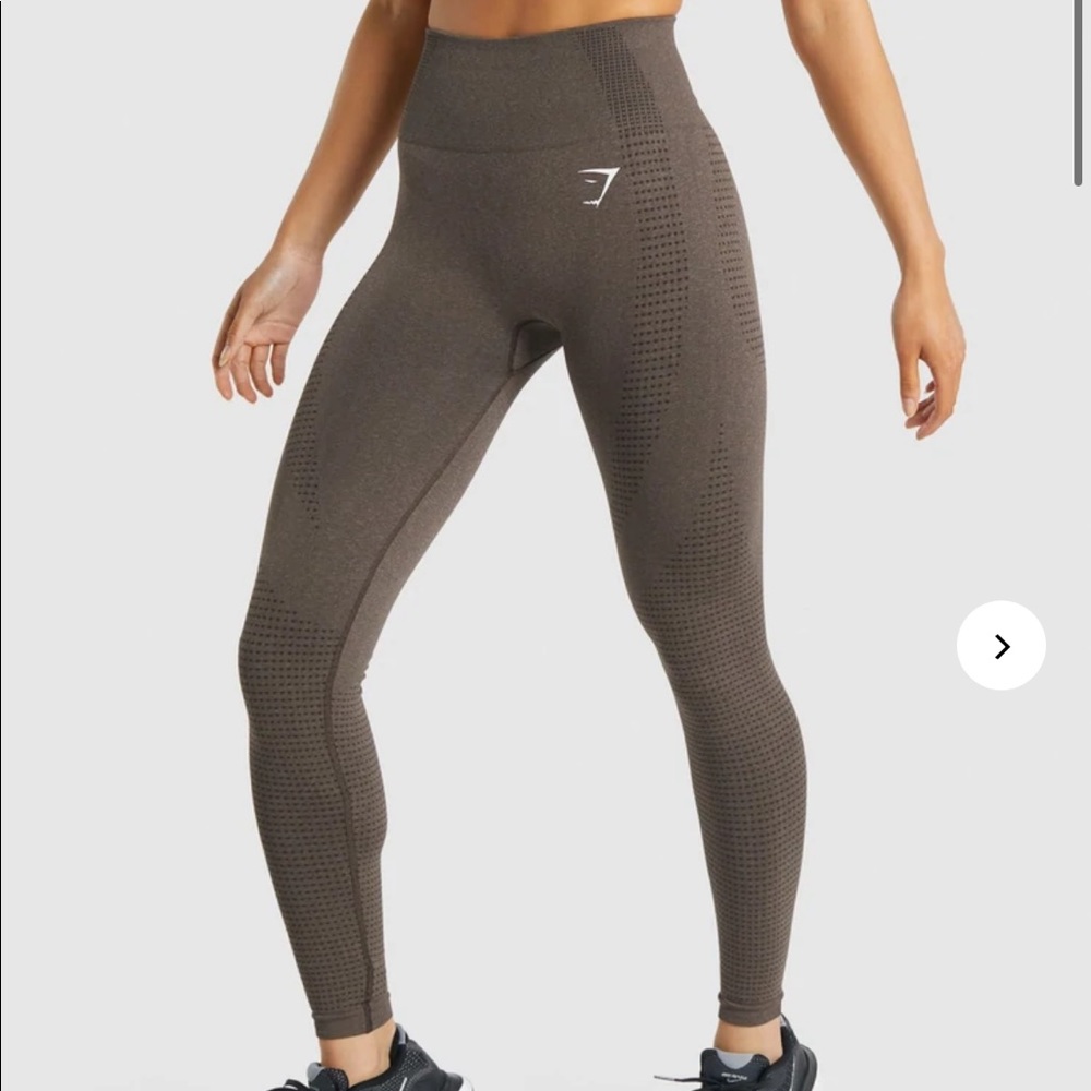 Mint condition brown gym shark leggings